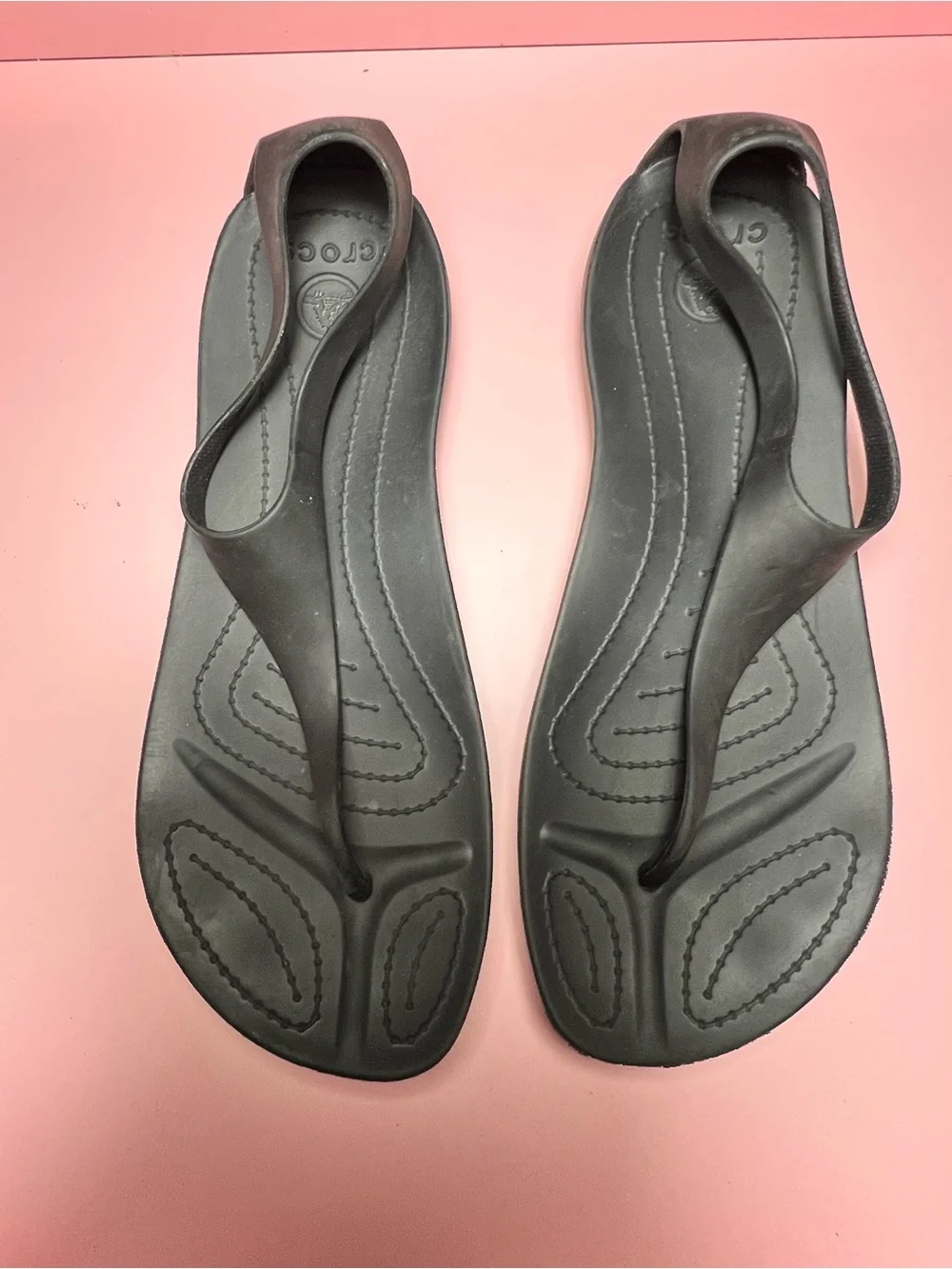 Crocs Serena (Sexi) Black Sandals Flip Flops, Women’s Size 9